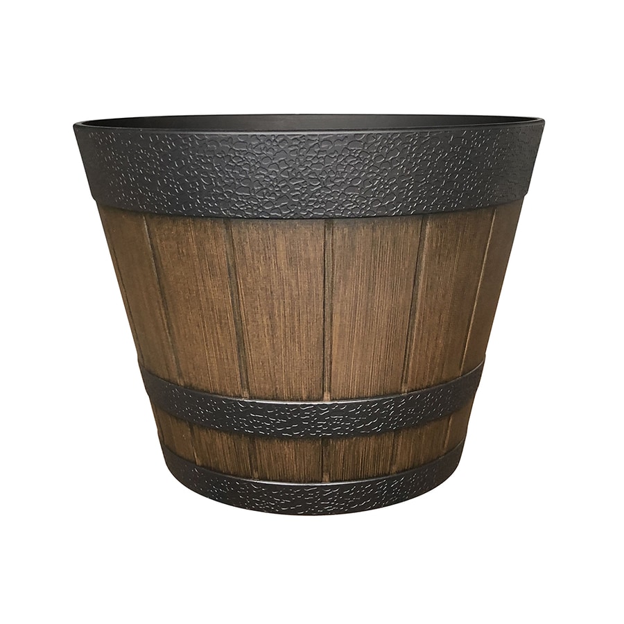 RR 13.3in Whiskey Barrel Planter at