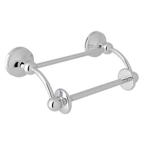 Rohl Perrin and Rowe Polished Chrome Wall Mount Spring-Loaded Toilet ...