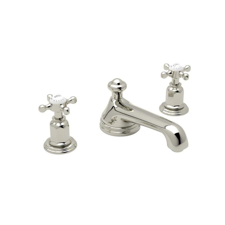 Rohl Perrin and Rowe Polished Nickel 2-handle Widespread Bathroom Sink ...