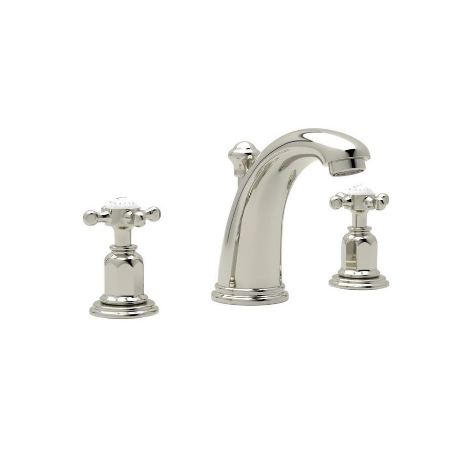 Rohl Perrin and Rowe Polished Nickel 2Handle Widespread Bathroom Sink
