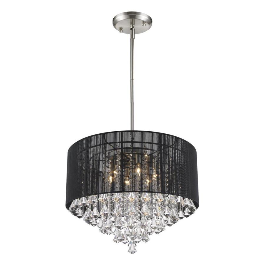Z Lite Aura Brushed Nickel Single Modern Contemporary Drum Pendant Z Lite Aura Brushed Nickel Single Modern Contemporary Drum Pendant Light