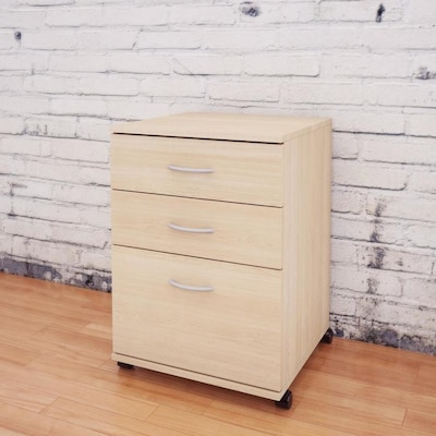 Nexera Natural Maple 3 Drawer File Cabinet At Lowes Com
