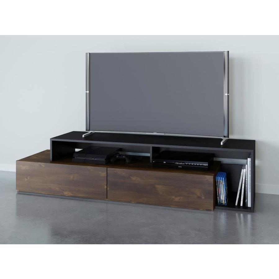 Nexera Nexera 112043 Paisley TV Stand, 72-in, Truffle and Black