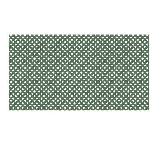 Deckorators 48in x 8ft Dark Green Plastic Privacy Lattice in the