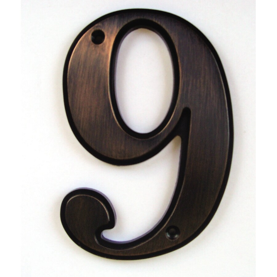 Gatehouse 5 In Aged Bronze House Number 9 At Lowes Gatehouse 5 In Aged Bronze House Number 9