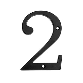 House Letters Numbers At Lowes Gatehouse 3 94 In Black House Number 2