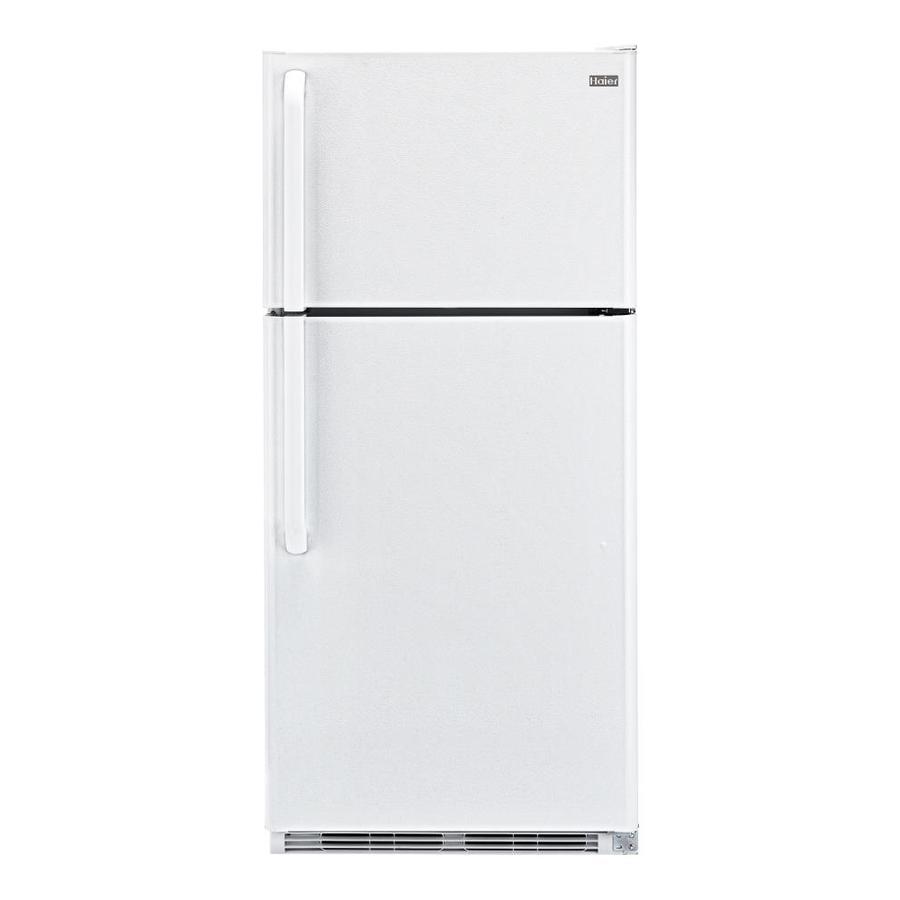 Haier 18.1cu ft TopFreezer Refrigerator (White) at
