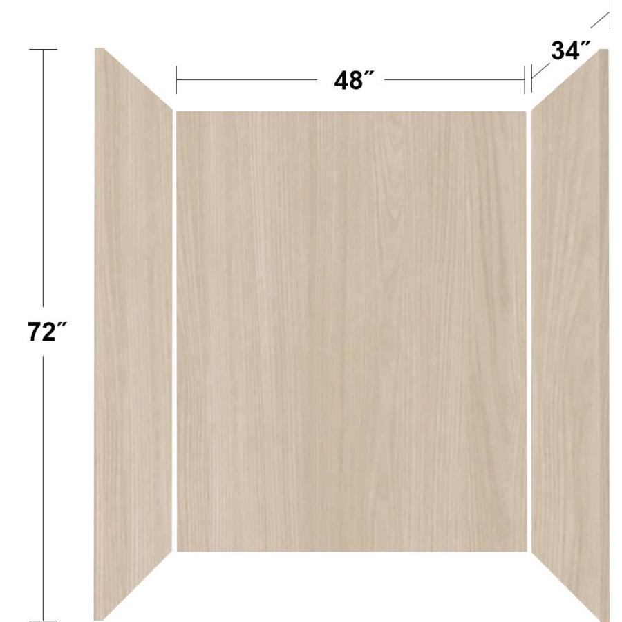 Wilsonart Wetwall Norwegian Elm Norwegian Elm Panel Kit Shower Wall ...