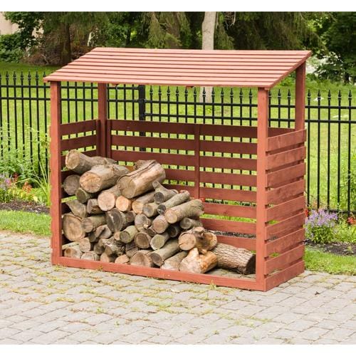 Leisure Season 69-ft x 29-ft Lean-to Cedar Wood Storage Shed in the ...