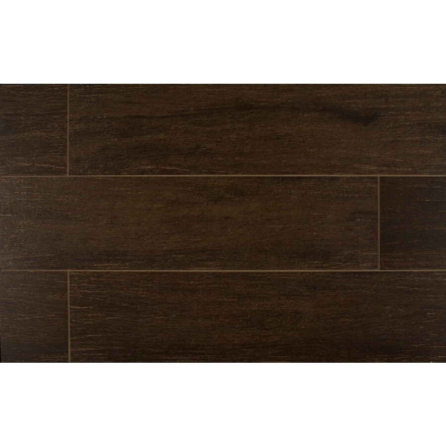 Bedrosians PrestigeZ 12Pack Walnut Porcelain Floor Tile 6in