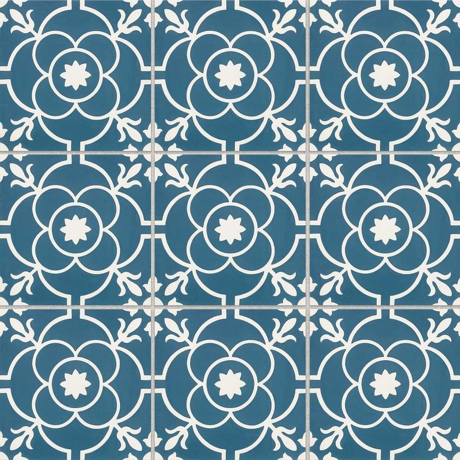 Bedrosians Remy 12 Pack Brigette 8 In X 8 In Matte Cement Encaustic Tile In The Tile Department At Lowes Com