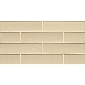 Bedrosians Tile At Lowes Bedrosians Manhattan Cashmere Gl Brick Mosaic Subway Wall Tile Common 8 In X