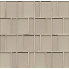 Bedrosians Tile At Lowes Bedrosians Manhattan 10 Pack Silk Gl Brick Mosaic Subway Wall Tile Common 12
