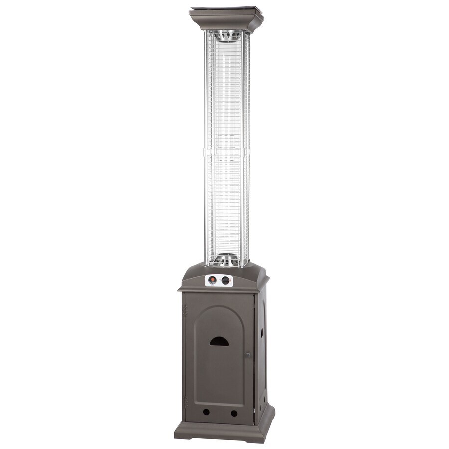 Fire Sense 41,000BTU Mocha Steel Floorstanding Liquid Propane Patio Heater in the Gas Patio