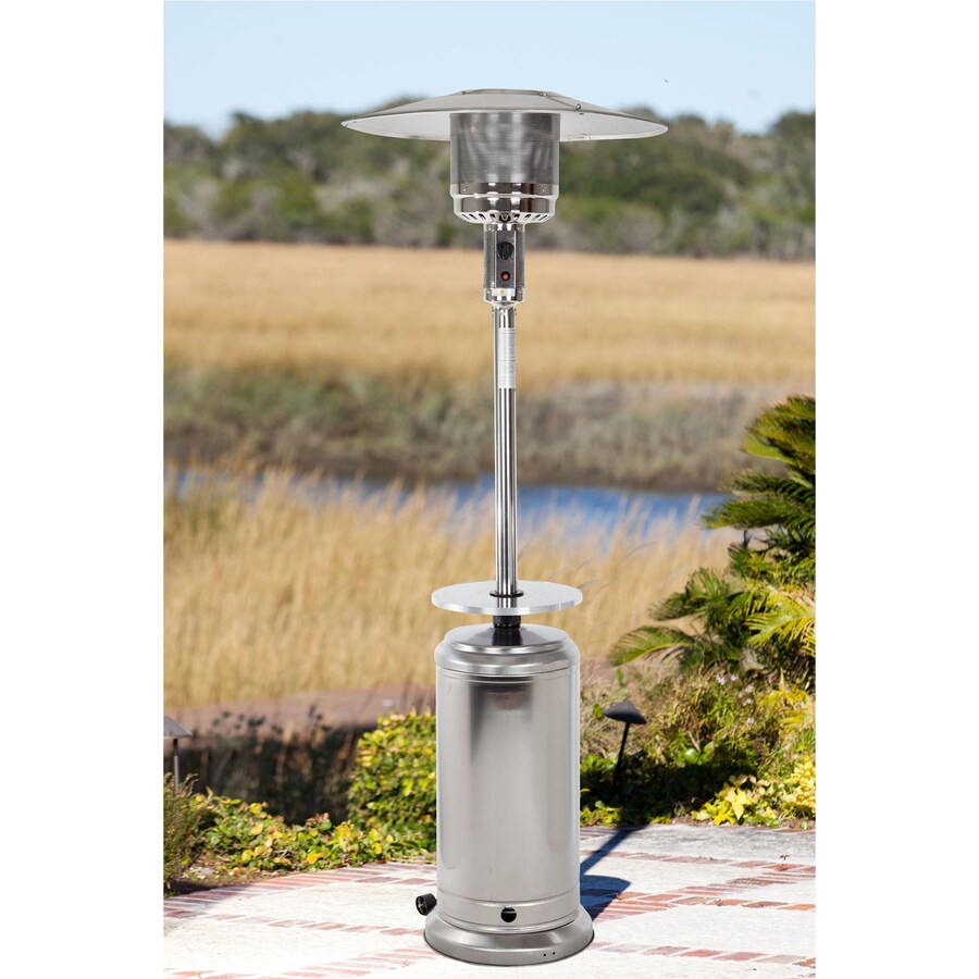 Fire Sense 44000-BTU Silver Stainless Steel Floorstanding Liquid