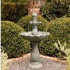 Garden Treasures 35.43-in Resin Tiered Fountain at Lowes.com
