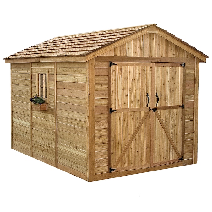 Outdoor Living Today 8-ft x 12-ft Gable Cedar Wood Storage Shed in the Wood Storage Sheds ...