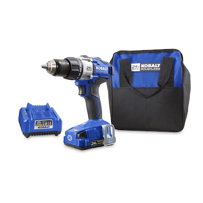 Kobalt 24-Volt Max 1/2-in Variable Speed Brushless Cordless Drill (1 -Battery Included and Charger Included)