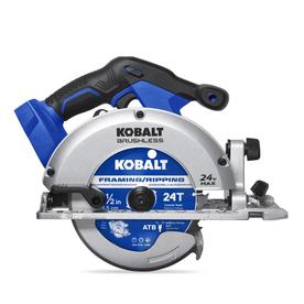 Kobalt 24-Volt Max 24-Volt Max 6-1/2-in Cordless Circular Saw with Brake and Metal Shoe (Bare Tool Only)