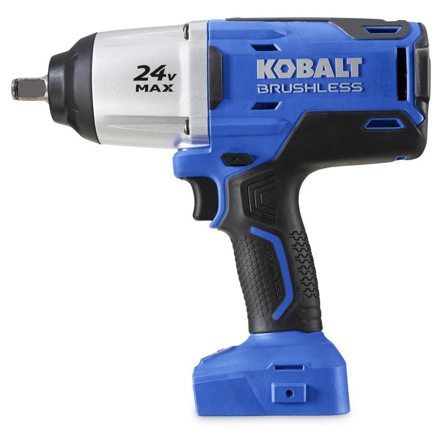 Kobalt 24 Volt Max 1 2 In Drive Cordless Impact Wrench Bare Tool Only