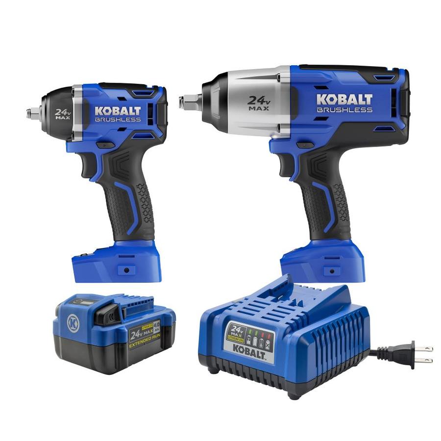 Kobalt 2 Tool 24 Volt Max Lithium Ion Li Ion Cordless Combo Kit At