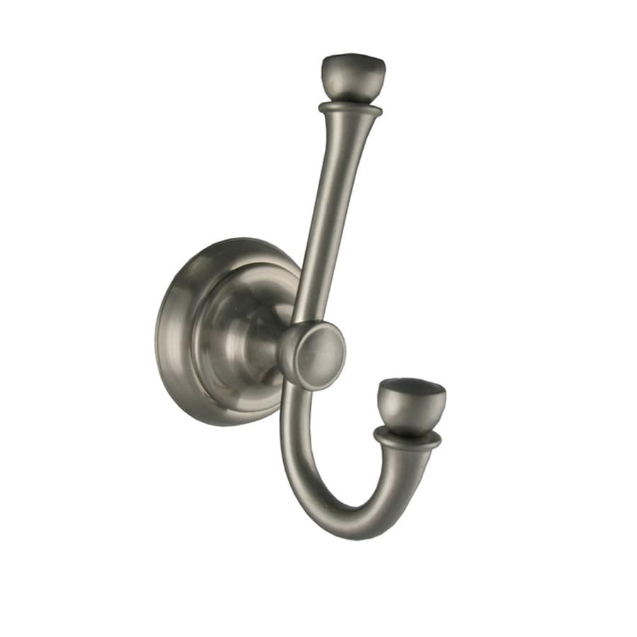 Shop Towel Hooks at Lowes.com - allen + roth Mitchell 1-Hook Brushed Nickel Pvd Robe Hook