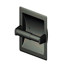 Bronze Recessed Toilet Paper Holders At Lowes Project Source Seton Recessed Spring Loaded Toilet Paper Holder