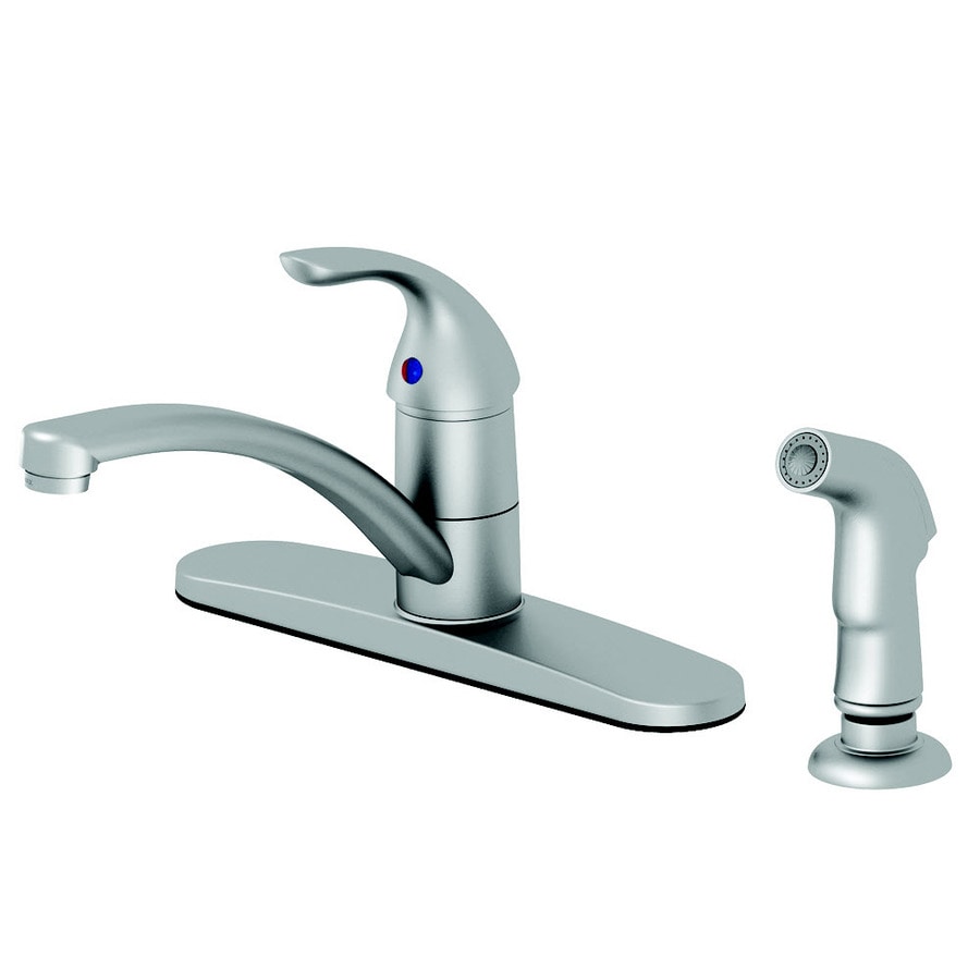 AquaSource Stainless Steel Pvd 1Handle LowArc Kitchen Faucet with