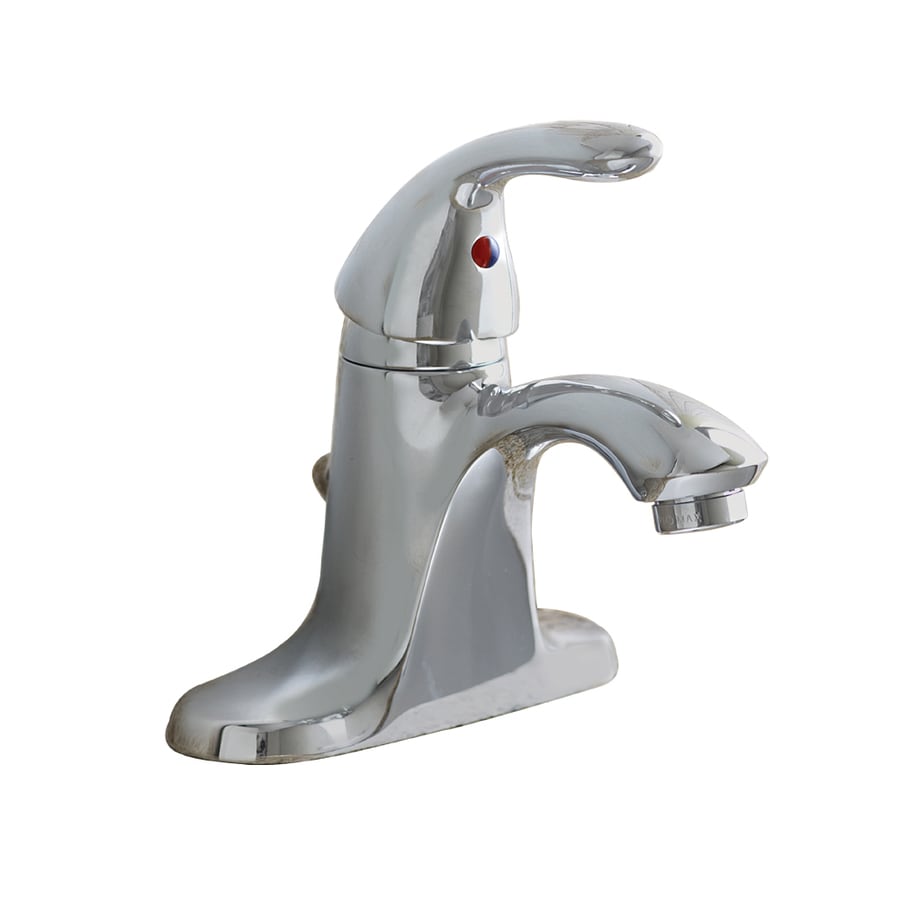 Shop AquaSource Chrome 1 Handle 4 In Centerset WaterSense Bathroom