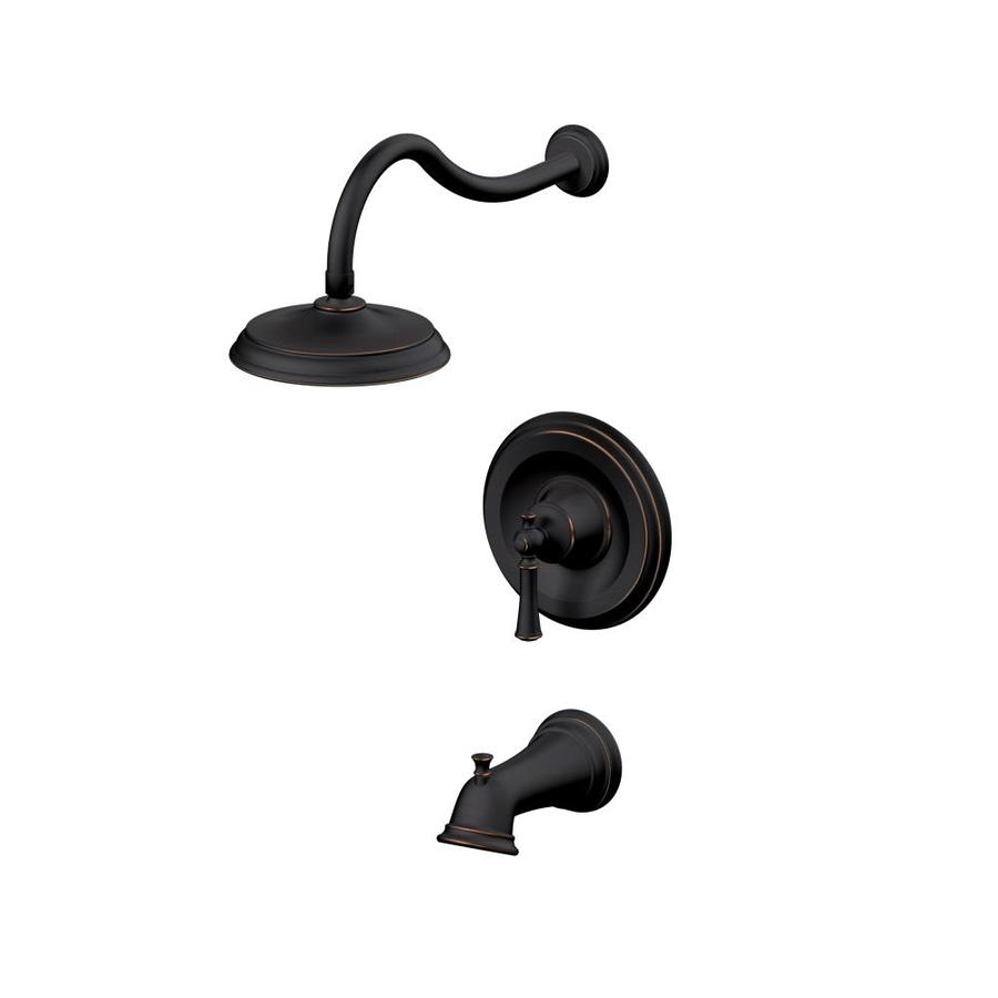 Aquasource Single Handle Tub And Shower Faucet Oil Rubbed Bronze At Aquasource Single Handle Tub And Shower Faucet Oil Rubbed Bronze