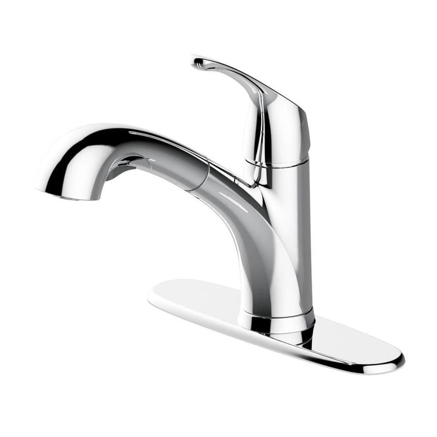 Project Source Polished Chrome 1-Handle Deck Mount Pull ...