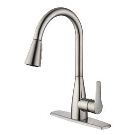 Pull Out Kitchen Faucets With Deck Plate Valisy Commercial Satin Grey Single Handle Pull Down Kitchen Sink Faucet Kitchen Faucets Kitchen Fixtures Brilliantpala Org