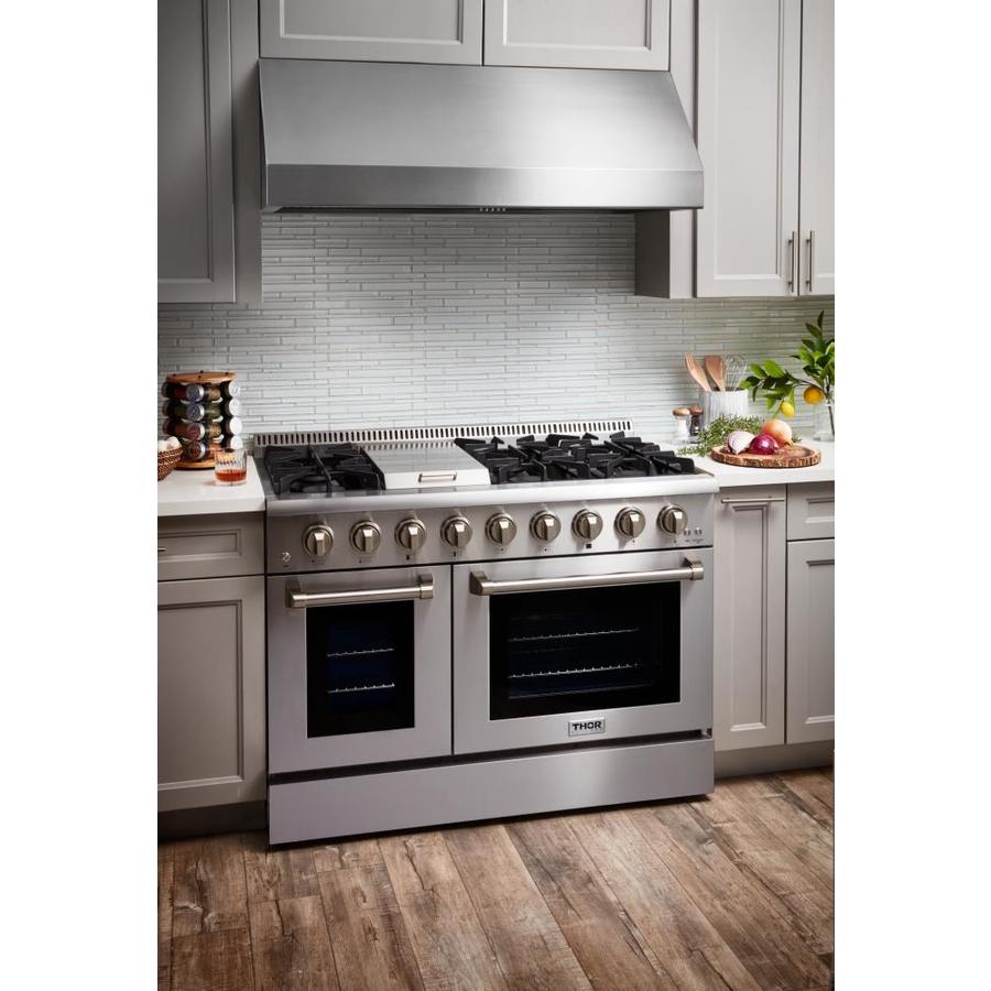 Thor Kitchen 48-in 6 Burners 4.2-cu ft/2.5-cu ft Convection Oven ...