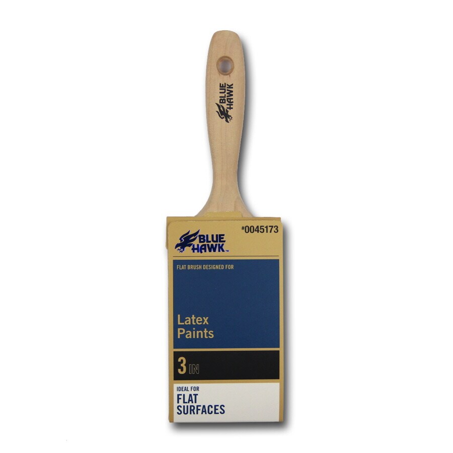 Blue Hawk Polyester Flat Sash Paint Brush 3in; Actual 3in