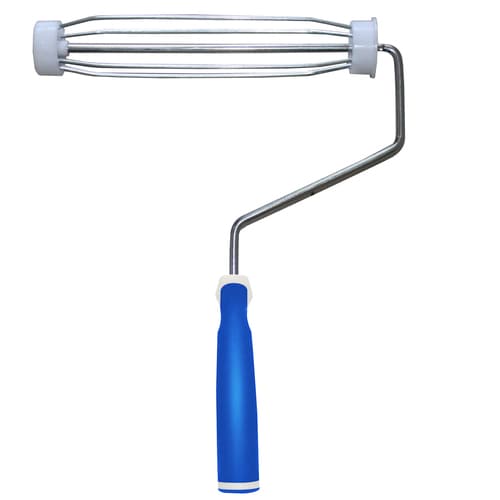 Paint Roller Frame 4 cage métallique 9/"Plus 3 X Long Pile Rouleau Manche recharges Set