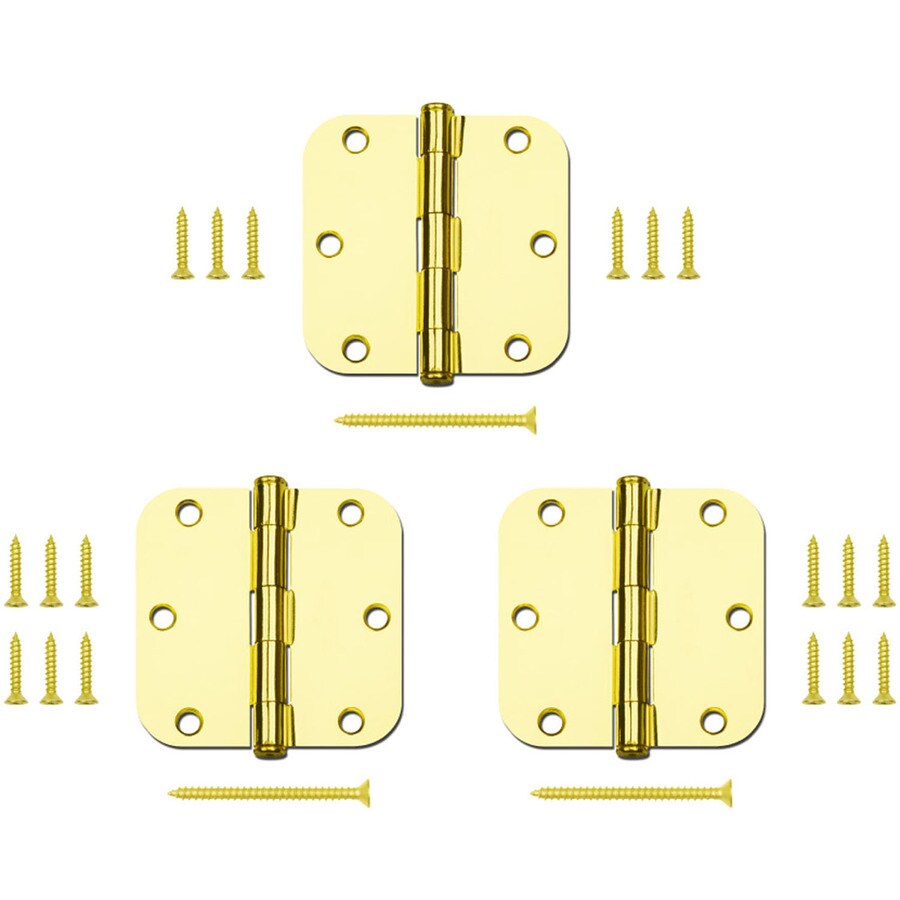 Gatehouse Polished Brass Door Hinge At Lowes Com