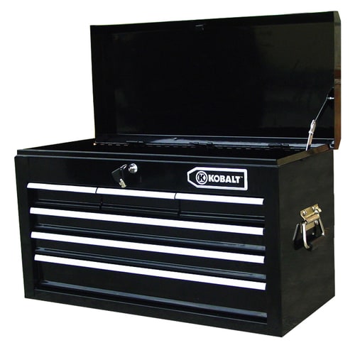 Kobalt 15.25-in x 26-in 6-Drawer Tool Chest (Black) at Lowes.com