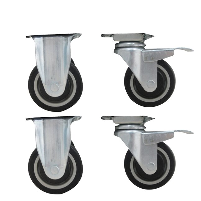 Rubber Swivel Caster In The Casters, Casters For Hardwood Floors Lowe Scale