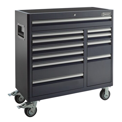 Kobalt 41 In W X 41 In H 11 Drawer Steel Tool Cabinet Blue At