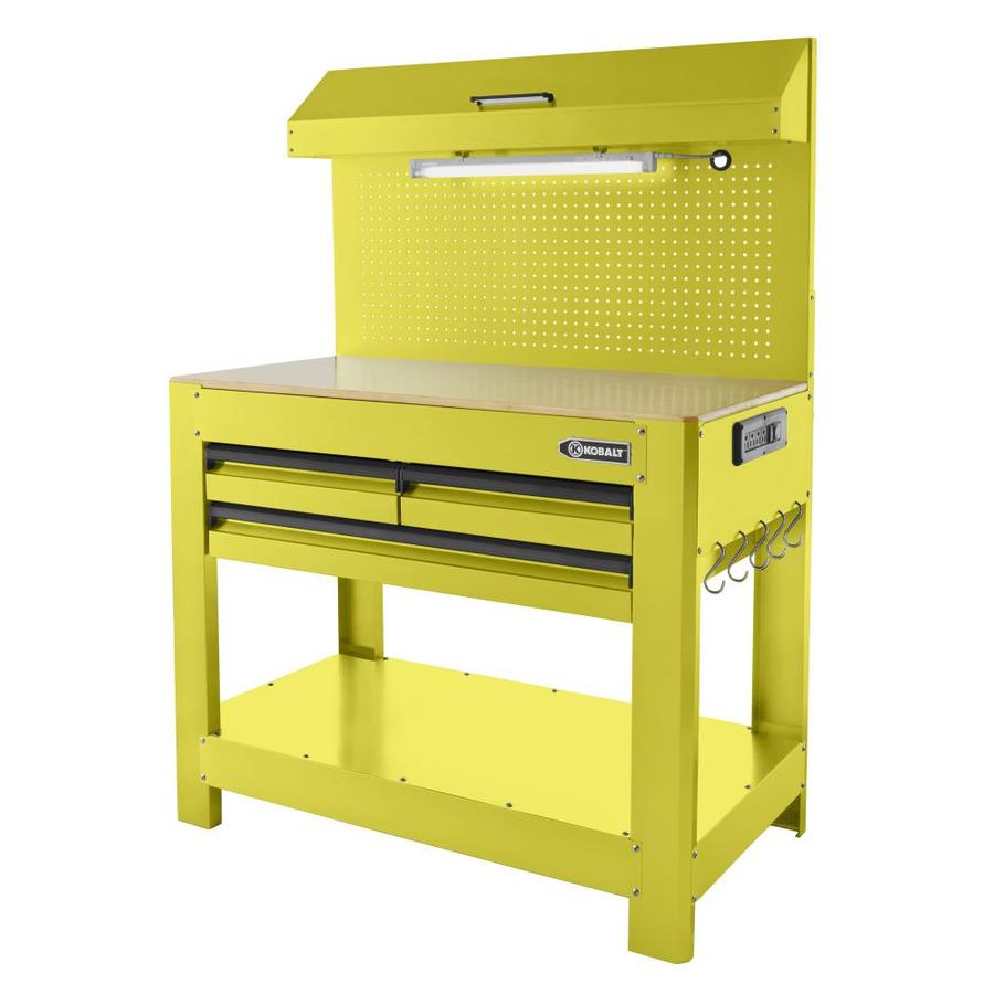 Kobalt 45-in W x 36-in H 3-Drawer Wood Work Bench at Lowes.com