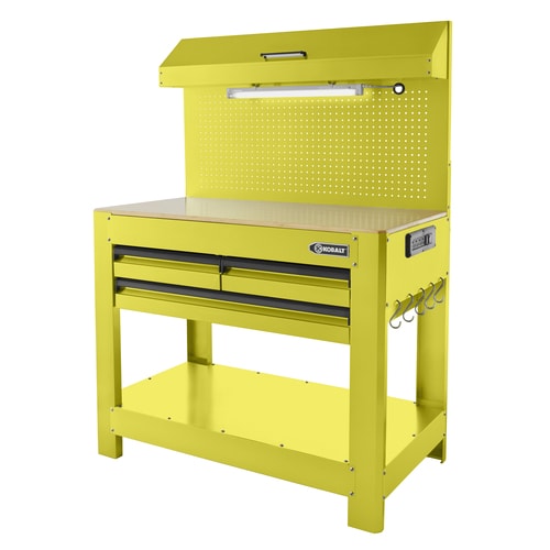 Kobalt 45-in W x 36-in H 3-Drawer Wood Work Bench at Lowes.com