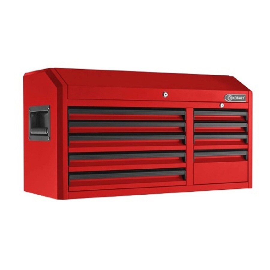 Kobalt 41in W x 22.5in H 9Drawer Ballbearing Steel Tool Chest (Red