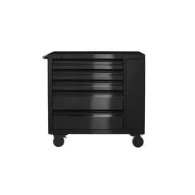 Kobalt 3000 41-in W x 41-in H 5-Drawer Ball-bearing Stainless Steel Tool Cabinet (Black)