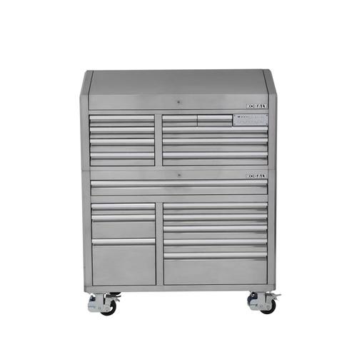 Kobalt 3000 53 In W X 68 7 In H 18 Drawer Stainless Steel Rolling
