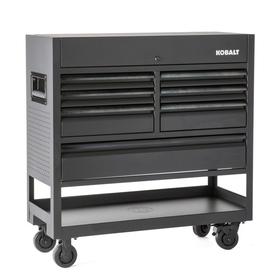 Kobalt 3000 45-in W x 47-in H 7-Drawer Ball-bearing Steel Tool Cabinet (Black)
