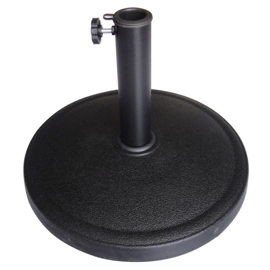 Garden Treasures Umbrella Base Black Patio Umbrella Base in the Patio