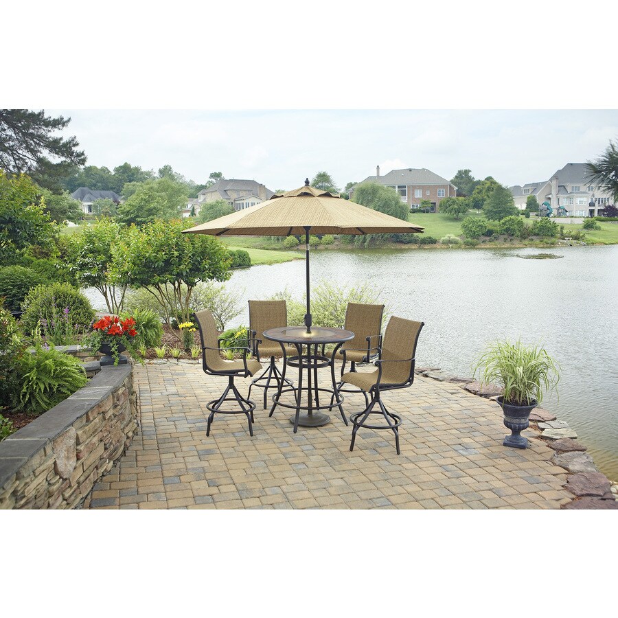 allen roth round tan patio umbrella with tilt-and-crank allen + roth Round Tan Patio Umbrella with Tilt-and-Crank (Common: 8.83-ft  x 8.83-ft; Actual: 8.83-ft x 8.83-ft) at Lowes.com
