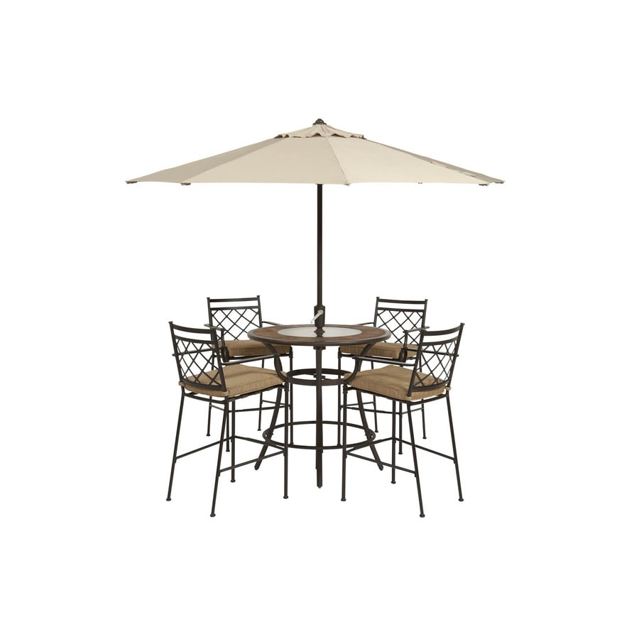 charcoal gray patio umbrella Outsunny Tassel Decorative Deck Shade Umbrella, 9FT Premium Portable Rain Umbrella with Crank Handle, Ideal for Outside