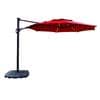 Simply Shade Red Offset 11-ft Auto-tilt Octagon Patio Umbrella with ...