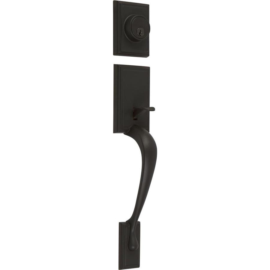 Delaney Hardware Kellington Black SingleCylinder Deadbolt Entry Door